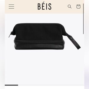 BEIS Black Dopp Kit in Black